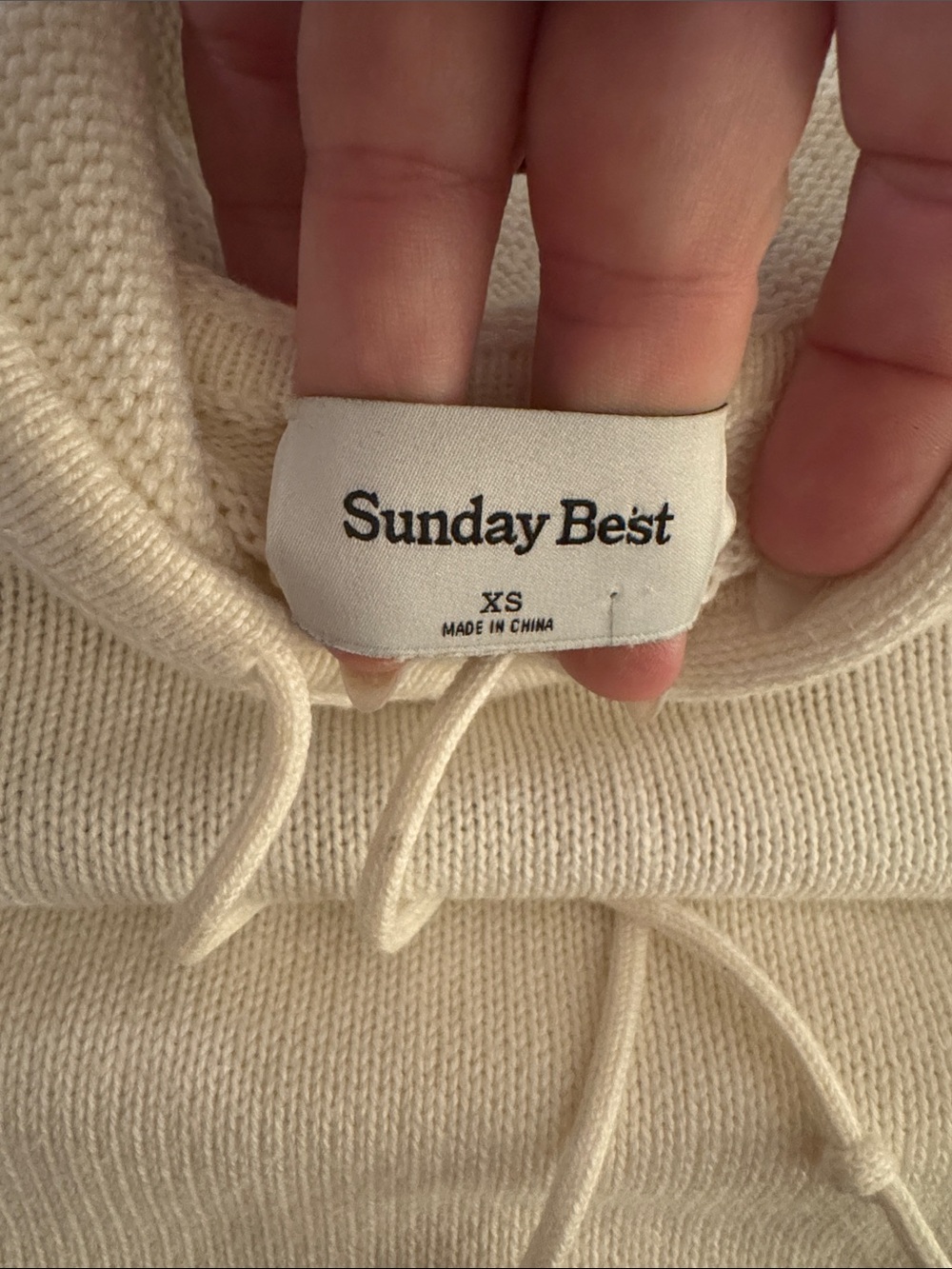 Sunday Best | Spice hoodie in cream | size XS 025 - Picture 5 of 7